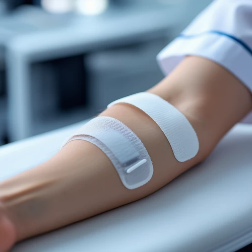 Skin-Patched Bandage Device Monitors Blood Pressure Continuously in Real-Time